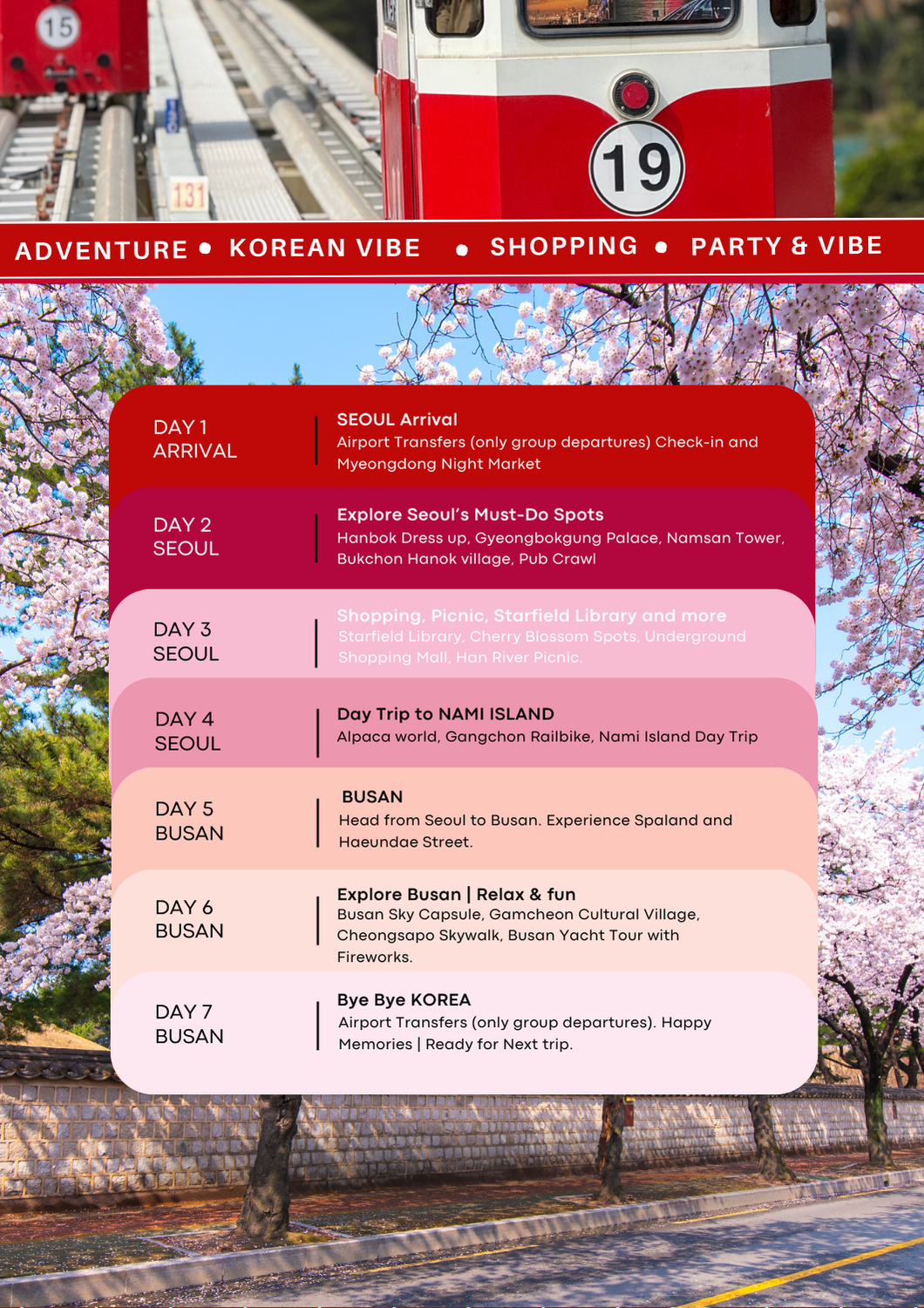 South Korea Mixed Group Trip | Backpacker 8.0 | JUNE