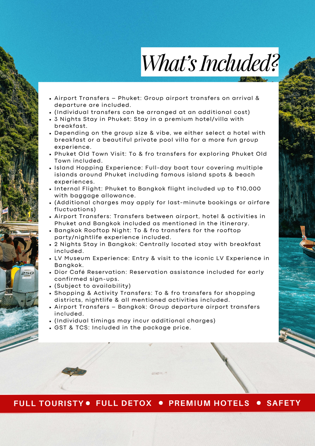 Bangkok Phuket | Thailand | Detox Getaway 3.0 Aug