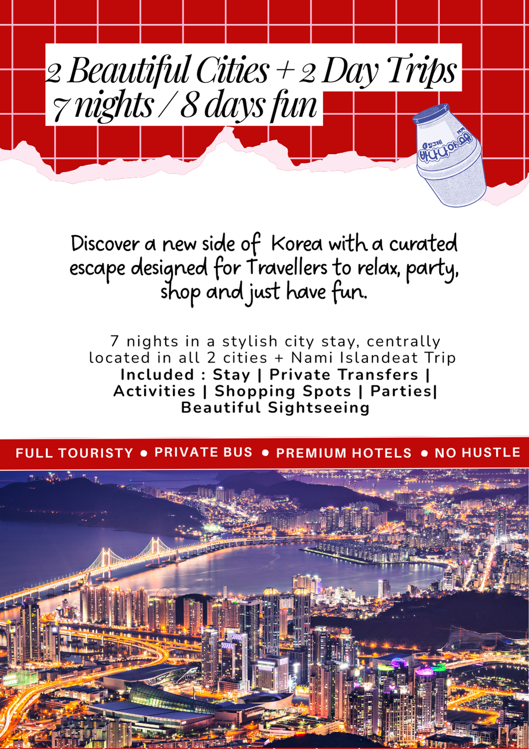 South Korea Girls Trip | Comfort 9.0 | End Aug-Sep