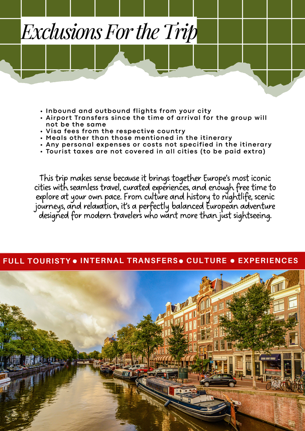 EUROPE | Amsterdam + Berlin + Prague + Budapest  | Mixed Group | MAY