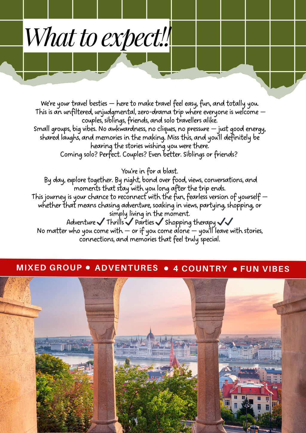 EUROPE | Amsterdam + Berlin + Prague + Budapest  | Mixed Group | MAY