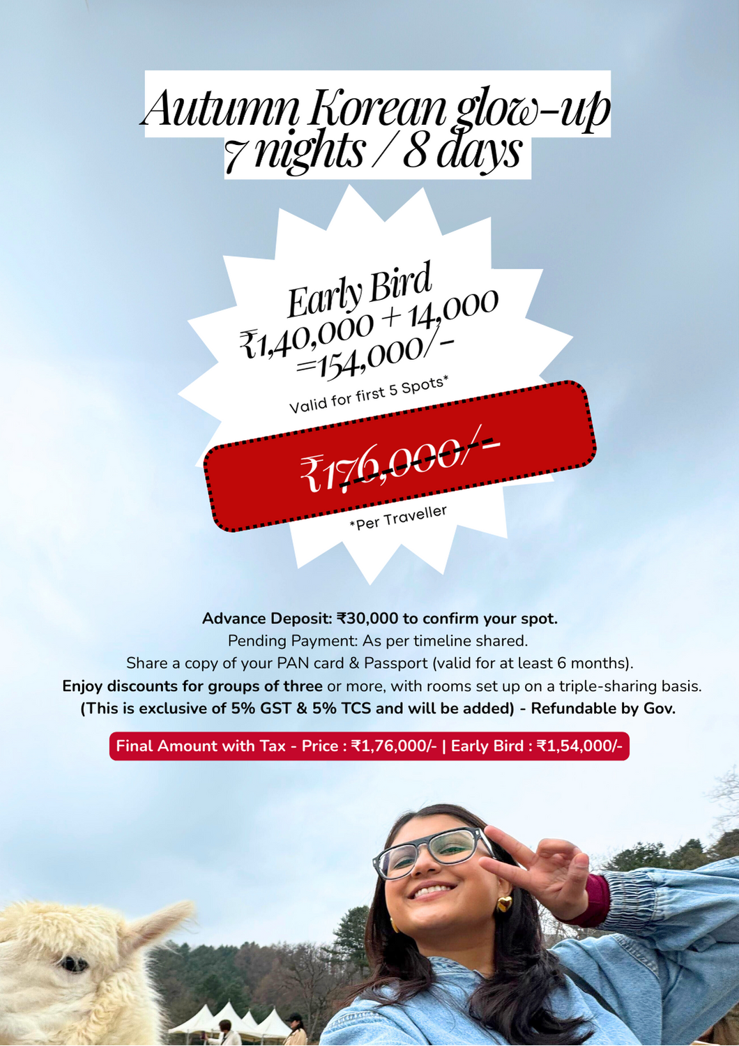 South Korea Girls Trip | Comfort 9.0 | End Aug-Sep