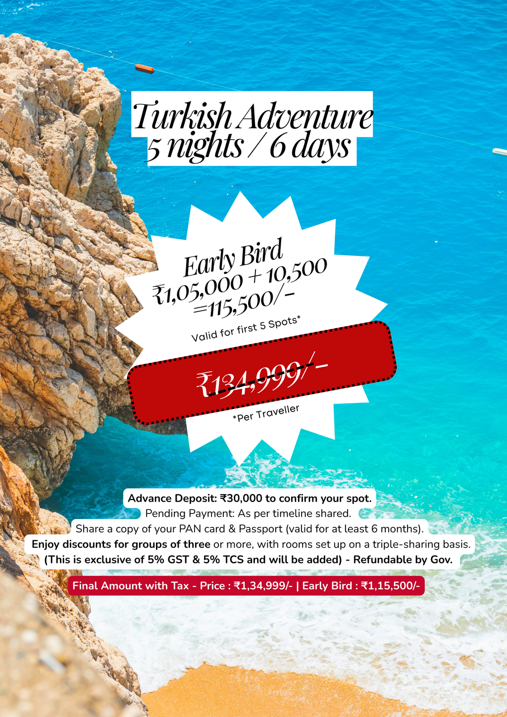 Turkey Mixed Group | Open for All | Open Dates
